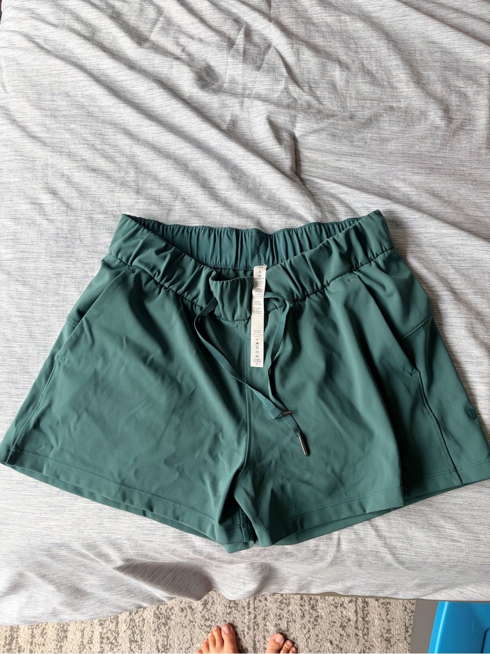 Lululemon Women’s Green Athletic Shorts - 4-Way Stretch